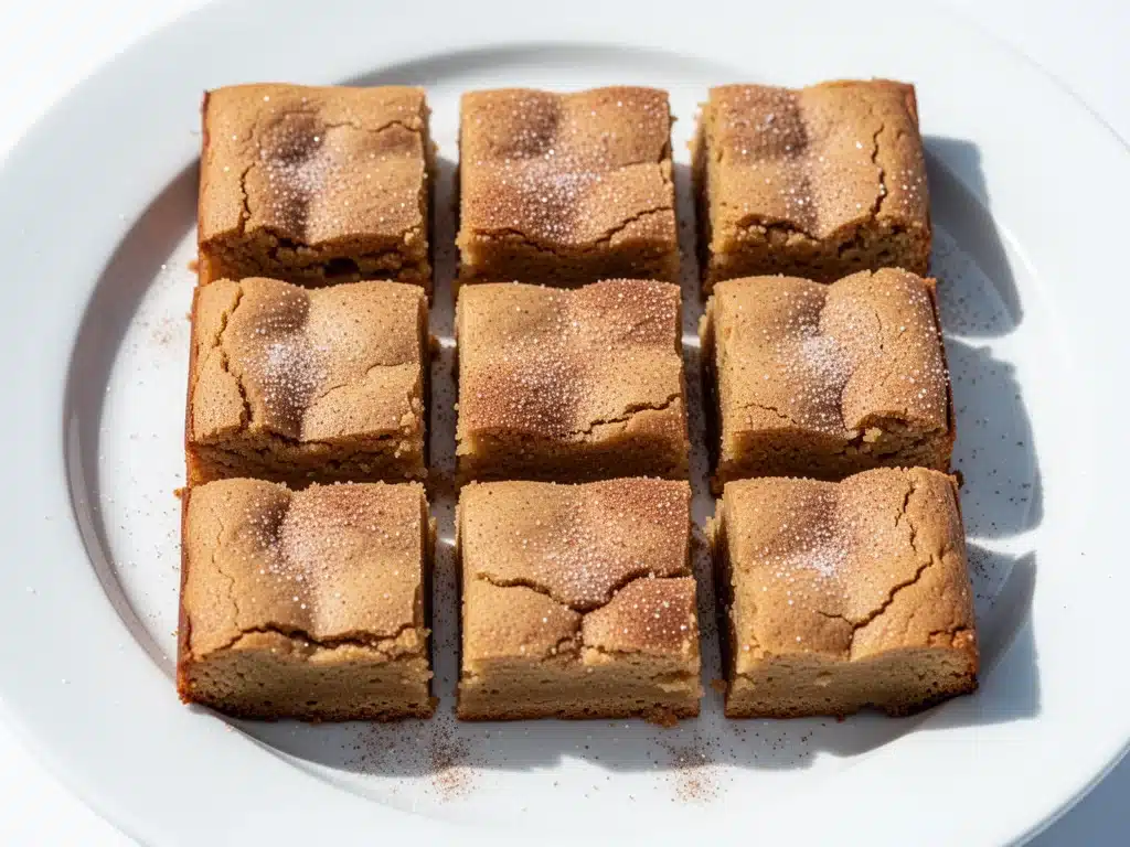 Small Batch Snickerdoodle Blondies - featured image