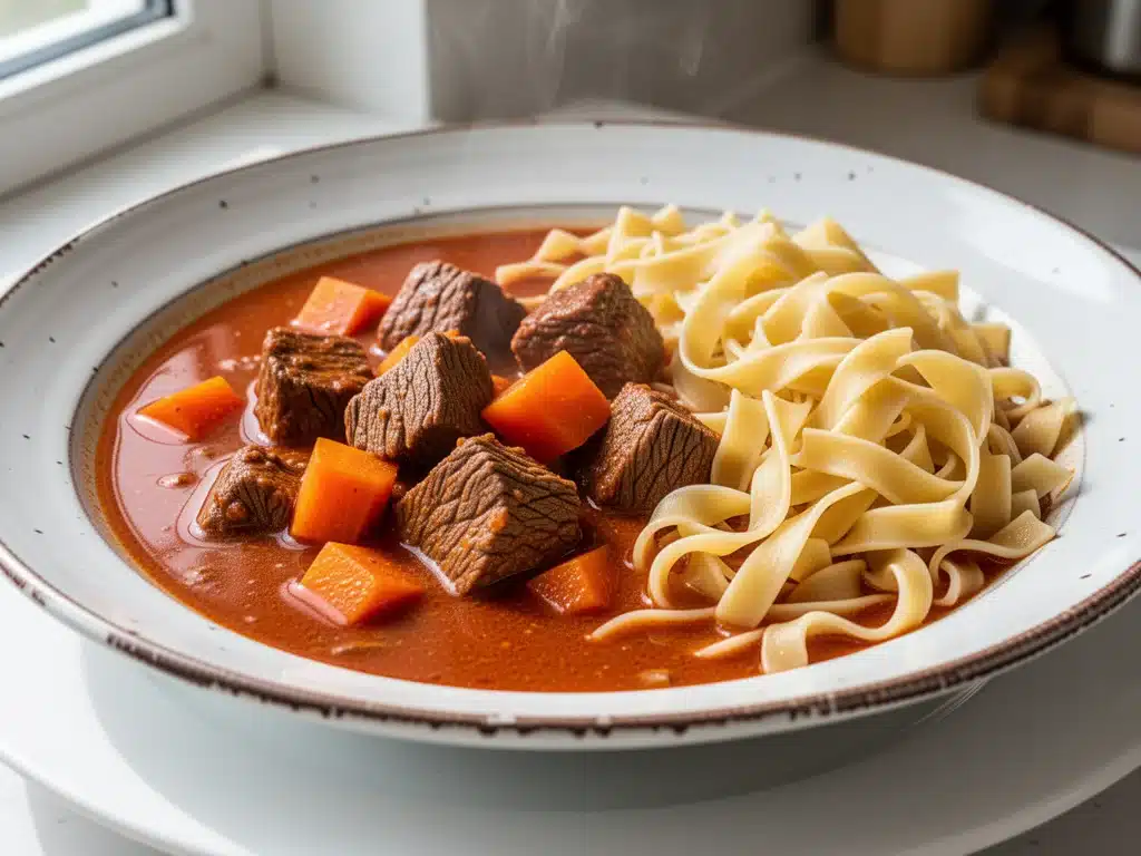 Home 1 Traditional Hungarian Beef Goulash - featured image