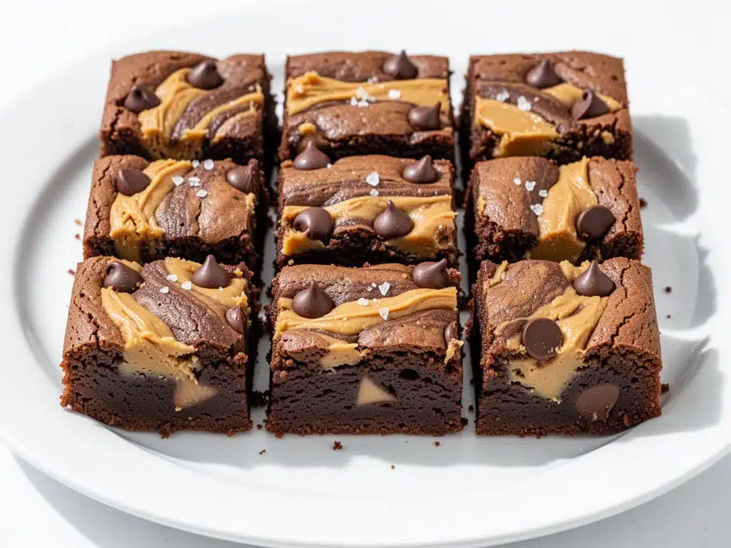 Ultra-Fudgy Peanut Butter Chocolate Chip Cookie Bars - featured image
