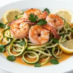 Whole30 Zucchini Noodle Shrimp Scampi - featured image