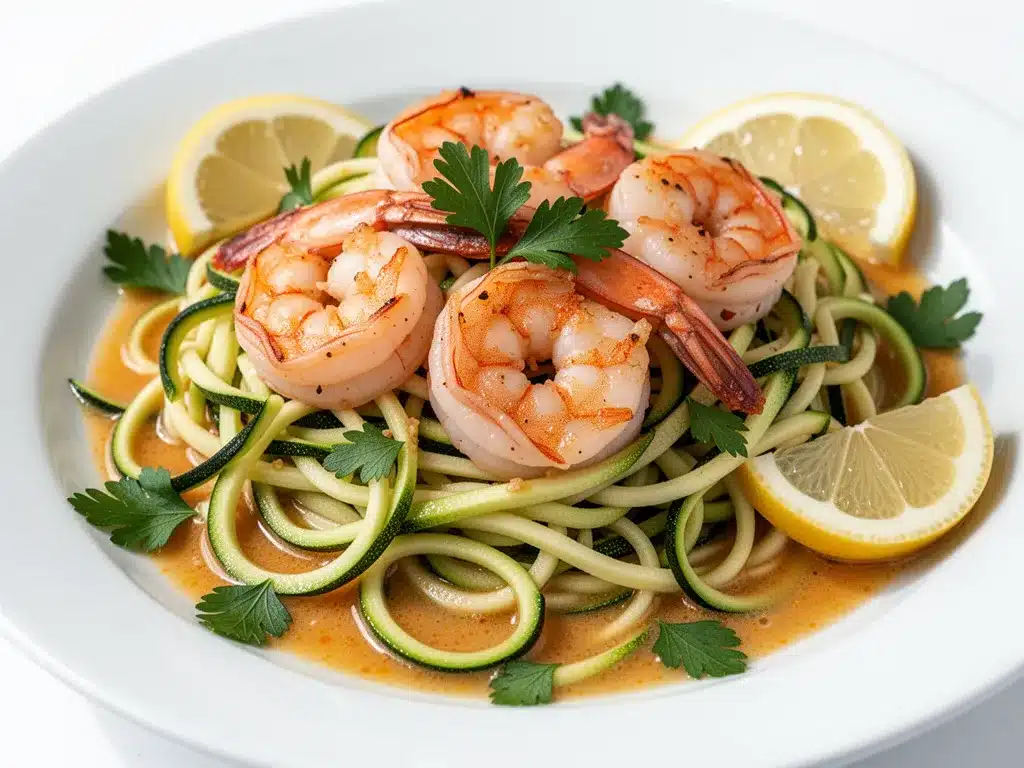 Whole30 Zucchini Noodle Shrimp Scampi: Easy Weeknight Dinner 4 Whole30 Zucchini Noodle Shrimp Scampi preparation steps